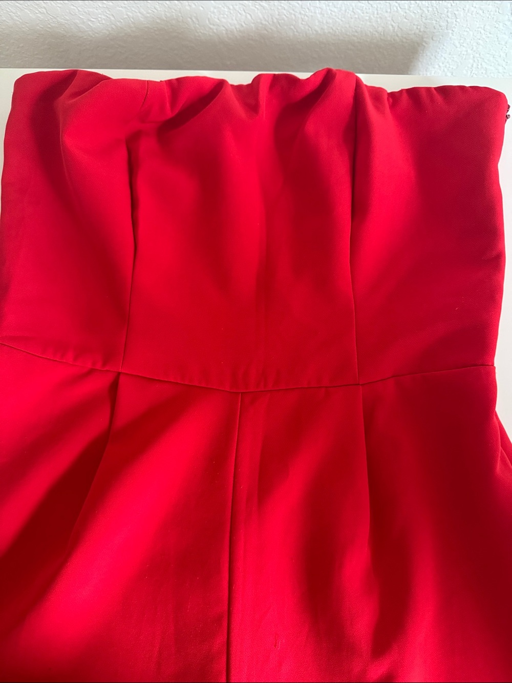 Seven7 Strapless Red Wide Leg Jumpsuit Women’s Medium Elegant Romper - Picture 6 of 6